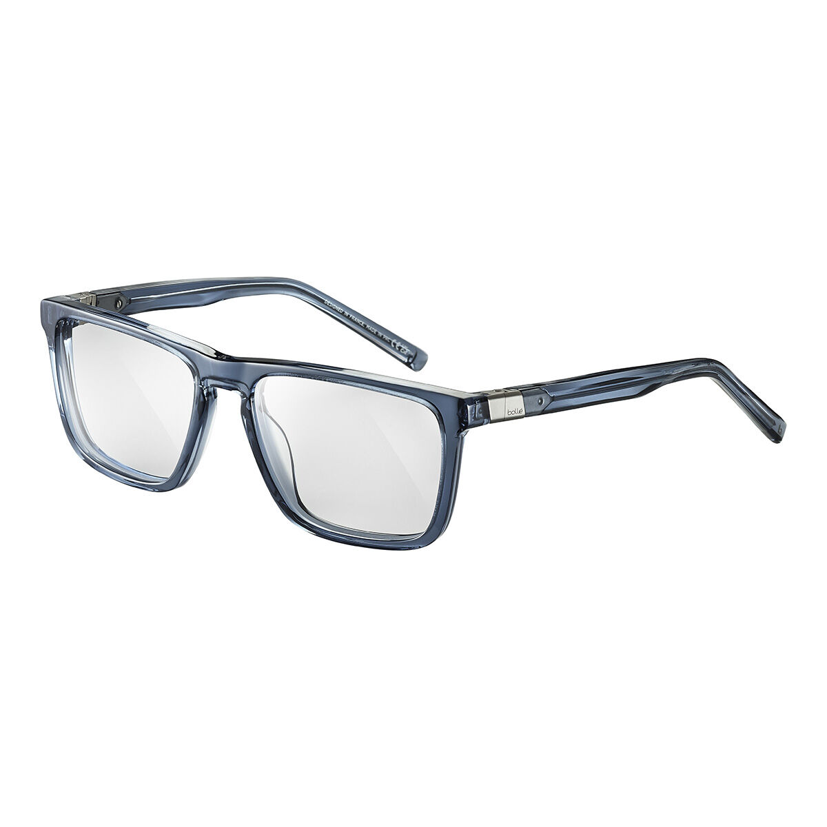 NWT Bolle BV023005 58mm CARVER 01 Dark Blue Frost Eyeglasses Carver Blue Light Glasses - Panorama frame with Clear Plano  main image 2
