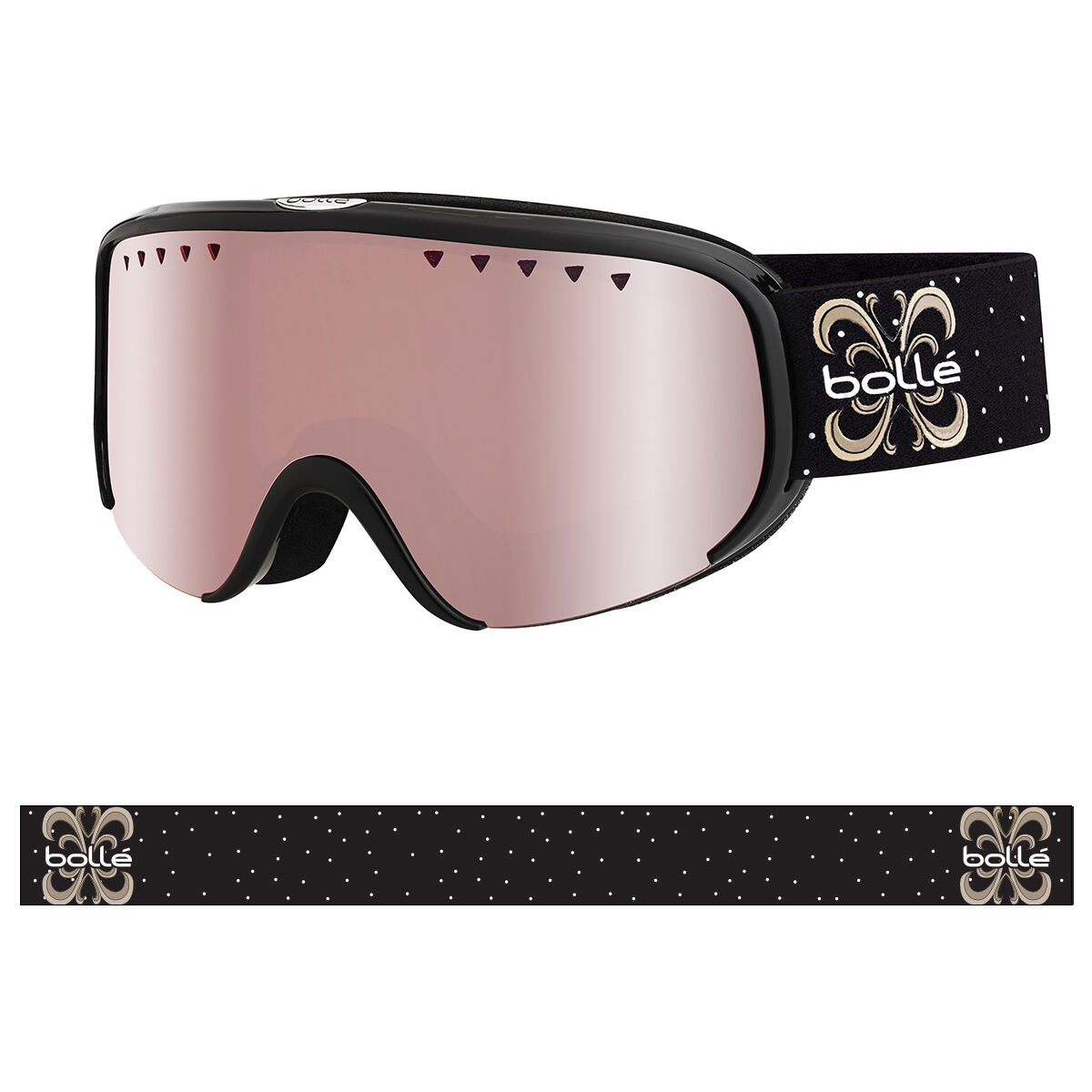 Details about   BOLLE Ski Goggles NEBULA Women's Small Fit Shiny Pink/ Vermillon Gun 20429