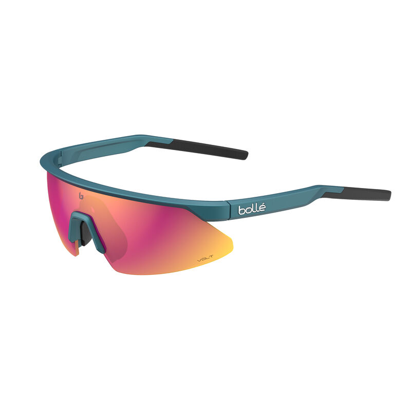 Bolle Micro Edge Sunglasses Creator Teal Metallic - Volt+ Ruby Polarized - Heavyglare