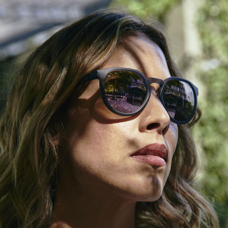 Lunettes De Soleil Polarisées Bollé Vintage Années 90 - Monture Marron, Verres Noirs - Style Ovale - Neuf