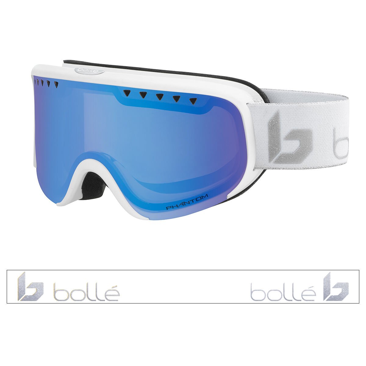 Bolle Ski Goggles Scarlett 21541 White & Mint Vermillon Gun 