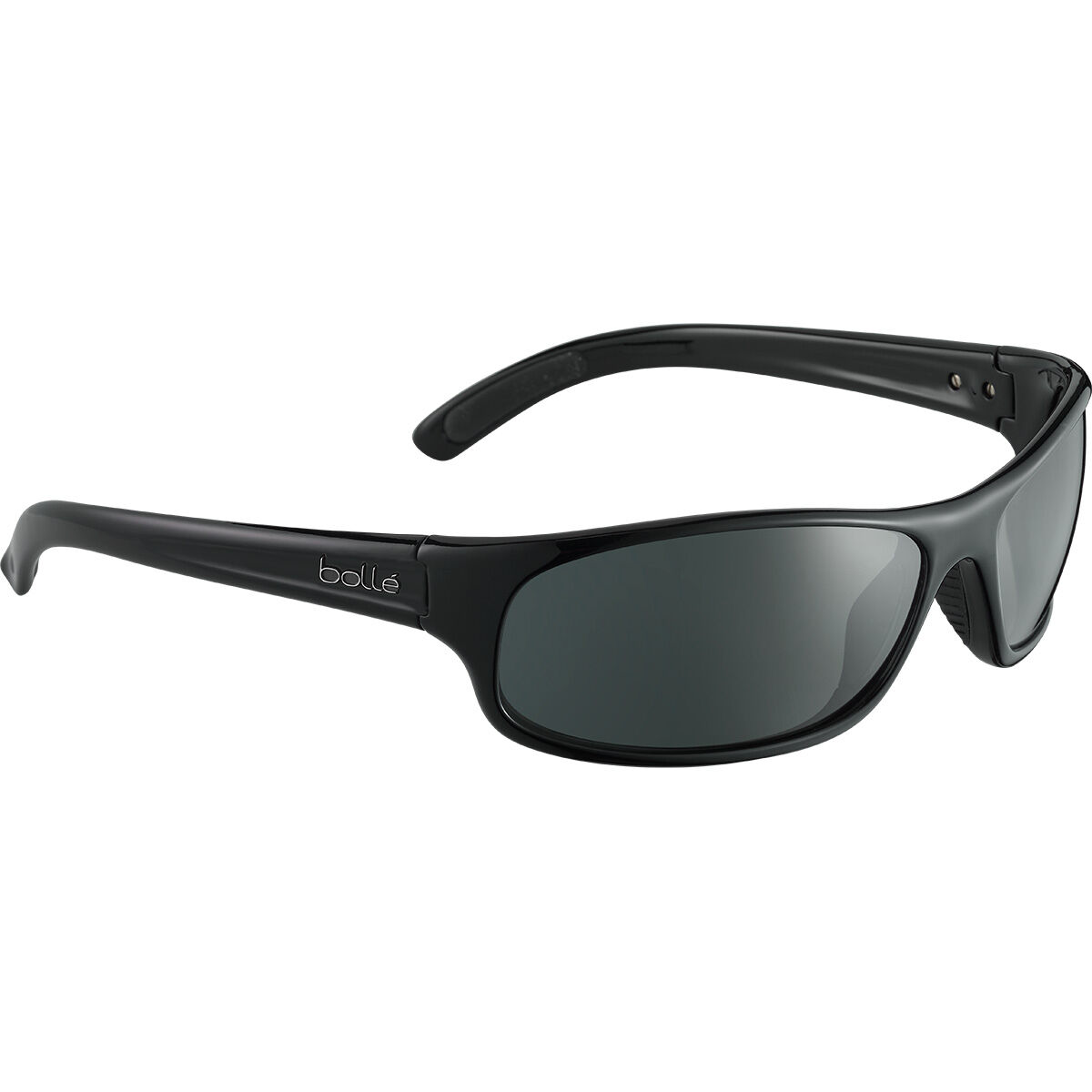Bolle Men's Anaconda 10338 Shiny Black Polarized Sunglasses for sale online 