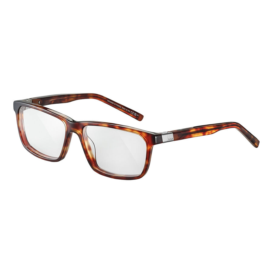 Monture De Lunettes Bolle 70224 - Argent Brun - Démi-monture Métal Et Acétate - Style Rétro