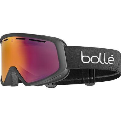 Bollé Masque de Ski Enfant Porteur de Lunette Explorer OTG Shiny Black  Black Chrome - 21785 - Masques de Ski - IceOptic