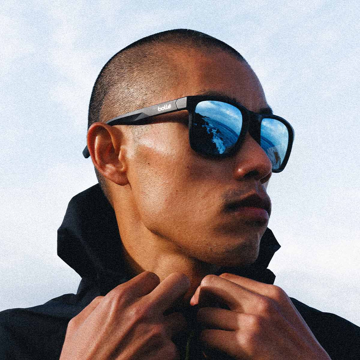 REVERENCE, Black Matte-Sky Blue Polarized, hi-res image number null
