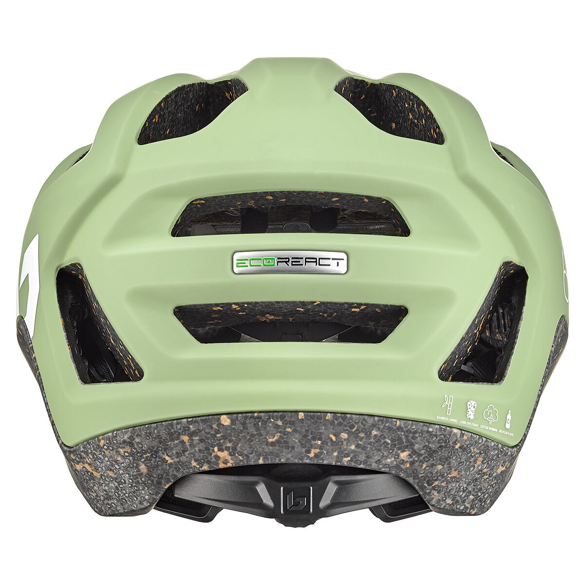 bamboo bike helmet Bolle React Cycling Helmet - Small S 52-55 / Green Matte