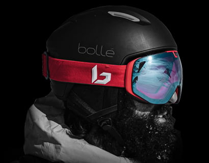 Bollé Masque de Ski Enfant Porteur de Lunette Explorer OTG Shiny Black  Black Chrome - 21785 - Masques de Ski - IceOptic