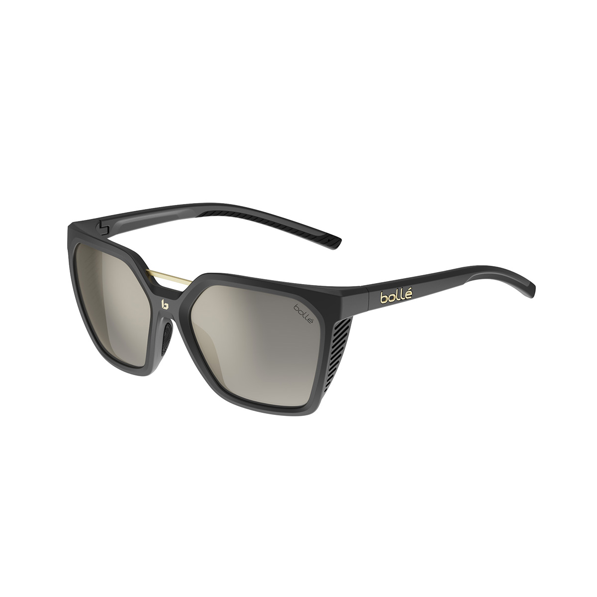 Bolle PC vintage mod 450 black with gold accent sunglasses | Size 50 [] 18 135mm Bolle - Mod 450 Vintage 80s Sunglasses – Ed & Sarna Vintage  main image 2